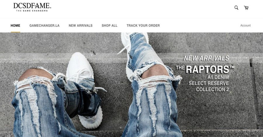 Homepage of the DCSD Fame website