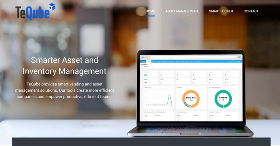 Homepage of the TeQube website